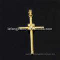 Ouro cruz pingentes, aço inoxidável jesus cruz pingentes, pingentes de cristal